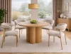 Rosalia Étkezőasztal MDF Tölgy Kerek 120 cm