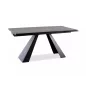   Salvadore Ceramic Kihúzható Márvány Étkezőasztal Antracit