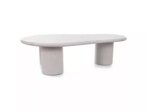 Selena Mikrocement Dohányzóasztal Világosszürke