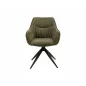 Sempre Brego Forgó Szék Szövet Olíva Fekete Váz