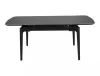 Sento Kihúzható Kerámia Étkezőasztal Matt Fekete