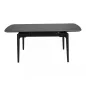 Sento Kihúzható Kerámia Étkezőasztal Matt Fekete