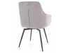 Servio Brego Forgó Étkezőszék Szürke Szövet Kárpittal