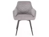 Servio Brego Forgó Étkezőszék Szürke Szövet Kárpittal