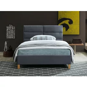 Sierra Velvet Bársony Ágy Szürke 120x200