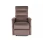 Solon M Velvet Masszázs Relax Fotel Bársony Cappuccino