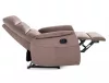 Solon M Velvet Masszázs Relax Fotel Bársony Cappuccino