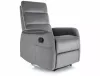 Solon M Velvet Masszázsfunkciós Kinyitható Fotel Szürke Bársony