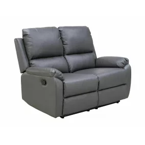   Spencer Buffalo Kétszemélyes Dönthető Műbőr Kanapé Szürke