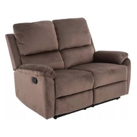   Spencer 2 Kétszemélyes Kinyitható Bársony Kanapé Cappuccino