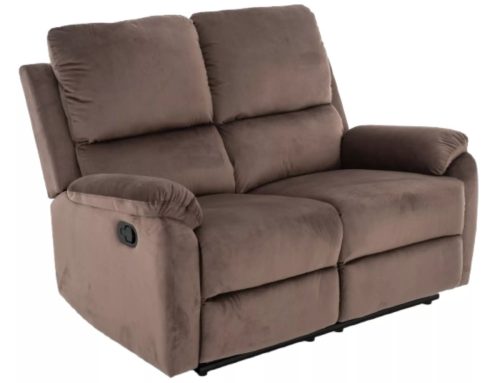 Spencer 2 Kétszemélyes Kinyitható Bársony Kanapé Cappuccino