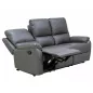   Spencer Buffalo 3 Személyes Dönthető Műbőr Kanapé Szürke