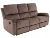 Spencer Relax Háromszemélyes Kinyitható Bársony Kanapé Cappuccino