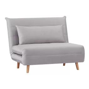   Spike Velvet Kinyitható Bükk Fotel Világosszürke Bársony