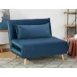 Spike Velvet Kék Bükk Kinyitható Bársony Fotel