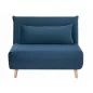 Spike Velvet Kék Bükk Kinyitható Bársony Fotel
