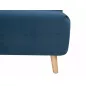 Spike Velvet Kék Bükk Kinyitható Bársony Fotel