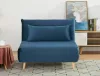 Spike Velvet Kék Bükk Kinyitható Bársony Fotel