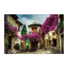 Mediterrán Utcakép Edzett Üveg Falikép 120x80