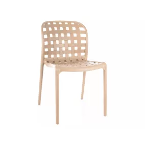 Strip Fonott PP Bézs Rakásolható Szék