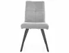 Swing Brego Modern Étkezőszék Szövet Szürke Fekete Fogantyús