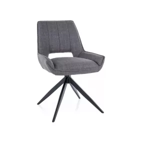 Tello Bjorn Forgó Szék Szürke Szövet Fekete Vázzal