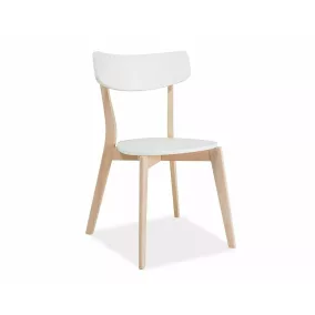 Tibi Skandináv MDF Étkezőszék Fehér Tölgy Vázzal