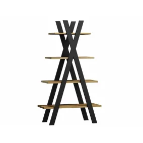 Tipi Modern Wotan Tölgy Polcrendszer Fekete Vázzal