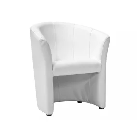 TM-1 Fehér Műbőr Fotel