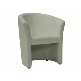 TM-1 Kagyló Műbőr Fotel Szürke