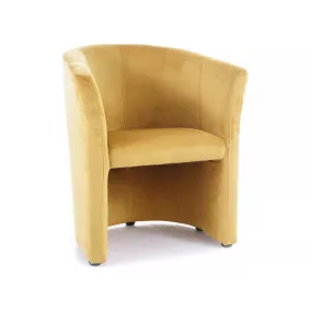 TM-1 Prémium Bársony Fotel Curry