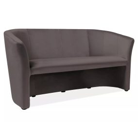 TM-3 Szürke Bársony Háromszemélyes Kanapé