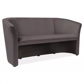 TM-3 Szürke Bársony Háromszemélyes Kanapé