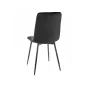Tom Velvet Rombusz Étkezőszék Fekete Bársony