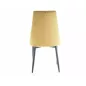Trix B Curry Bársony Étkezőszék Fekete Fém Vázzal