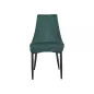   Trix B Bársony Étkezőszék Zöld Bársony Fekete Fém Vázzal