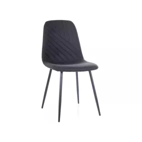 Twist Nea Elegáns Fém Étkezőszék Fekete Steppelt