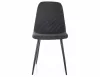 Twist Nea Elegáns Fém Étkezőszék Fekete Steppelt