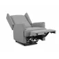 Uranos Elektromos Szürke Szövet Relax Fotel USB Porttal