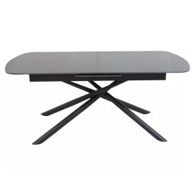 Vector Kihúzható Kerámia Étkezőasztal Matt Fekete