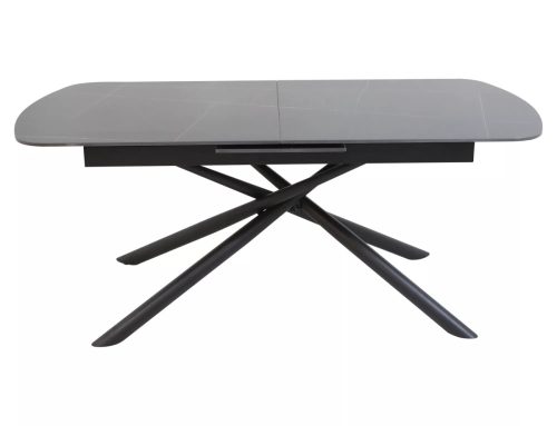 Vector Kihúzható Kerámia Étkezőasztal Matt Fekete