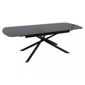 Vector Kihúzható Kerámia Étkezőasztal Matt Fekete