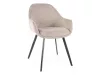 Vinto Brego Étkezőszék Szövet Bézs Fekete Vázzal