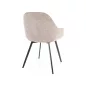 Vinto Brego Étkezőszék Szövet Bézs Fekete Vázzal
