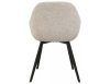 Vinto Brego Étkezőszék Szövet Világos Bézs Fekete Vázzal