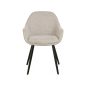   Vinto Brego Étkezőszék Szövet Világos Bézs Fekete Vázzal