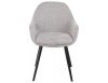 Vinto Brego Szürke Étkezőszék Fekete Fém Vázzal