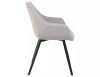 Vinto Brego Szürke Étkezőszék Fekete Fém Vázzal
