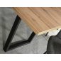   Vito Artisan Kinyitható MDF Étkezőasztal Tölgy-Fekete Ipari Dizájn