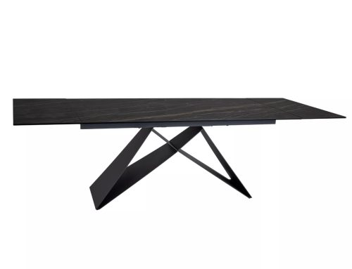 Westin Ceramic Noir Desire Matt Fekete Bővíthető Üvegkerámia Étkezőasztal